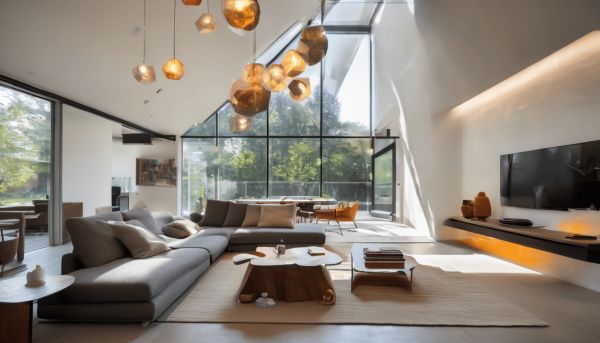 Comment mettre en valeur l’éclairage d’un salon avec mezzanine